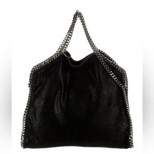 Stella McCartney Black Falabella Fold Over Tote